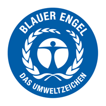 Das Bild zeigt das Umweltzeichen "Blauer Engel", das seit 1978 in Deutschland für umweltschonende Produkte und Dienstleistungen vergeben wird. 
